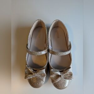 Gymboree Sparkling Gold Dress Shoes with Bow